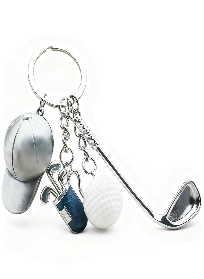 Yowget Golf Keychain,Funny Keychain Golfs Ball Backpack Charms,Sports Golf Gifts for Women Men Key Chain - Image 1